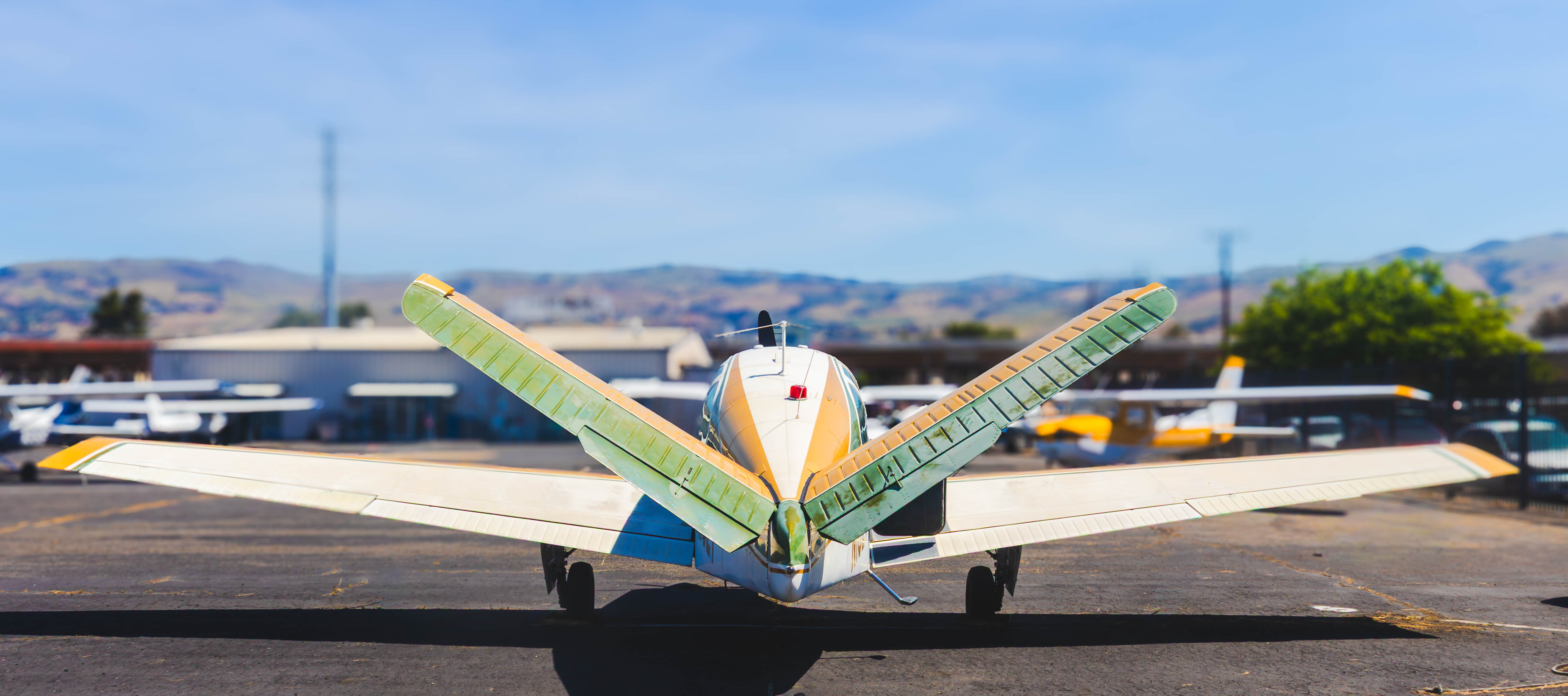 Aircraft on the ramp at a Bay Area airport — Empire Aircraft Detailing